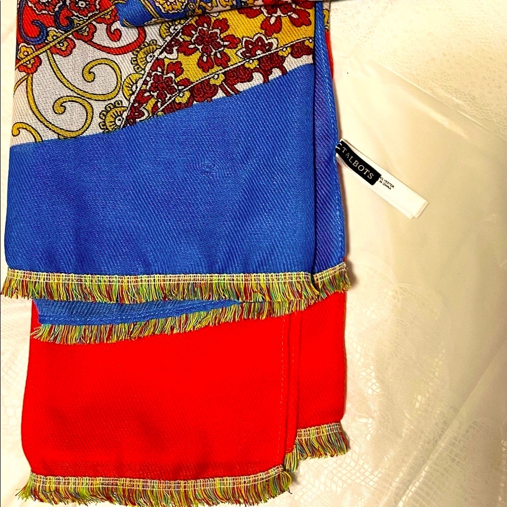 Lovely floral oblong scarf